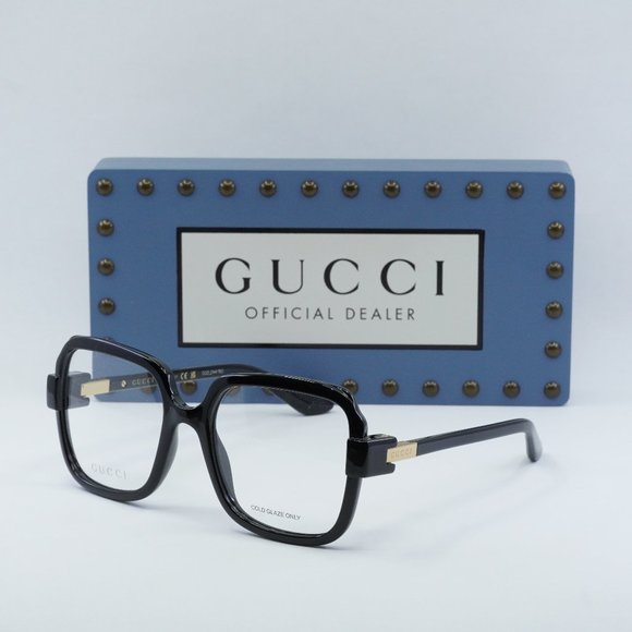 FINAL PRICE NEW GUCCI GG1433O 001 BLACK EYEGLASSES